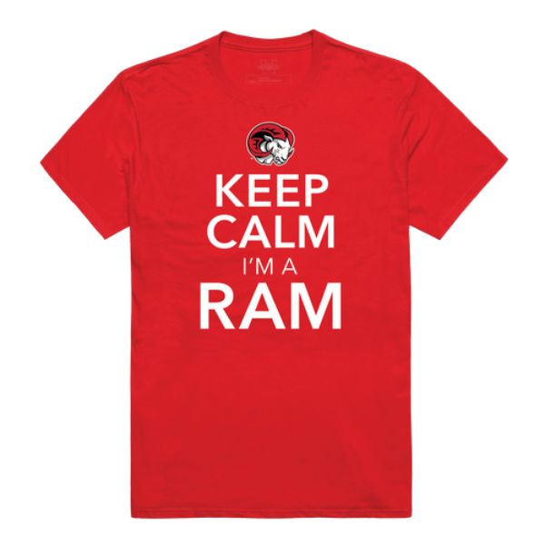 W Republic 523-607-RED-02 Winston-Salem State University Rams Keep Calm T-Shirt&#44; Red - Medium