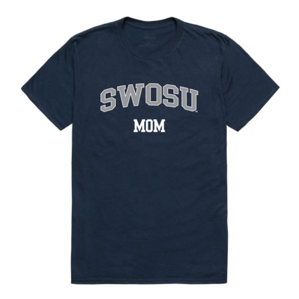 W Republic 549-675-NVY-02 Southwestern Oklahoma State University Bulldogs College Mom T-Shirt&#44; Navy - Medium