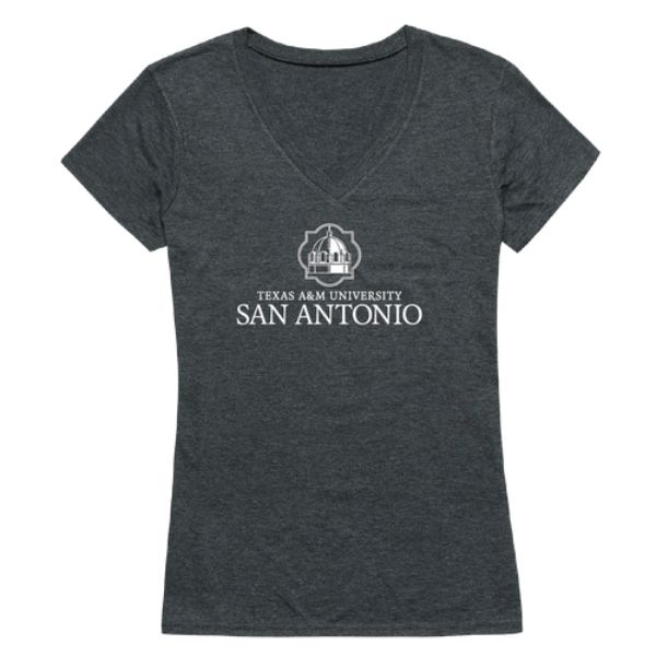 W Republic 529-494-HCH-03 Texas A & M University San Antonio Jaguars Women Institutional T-Shirt&#44; Heather Charcoal - Large