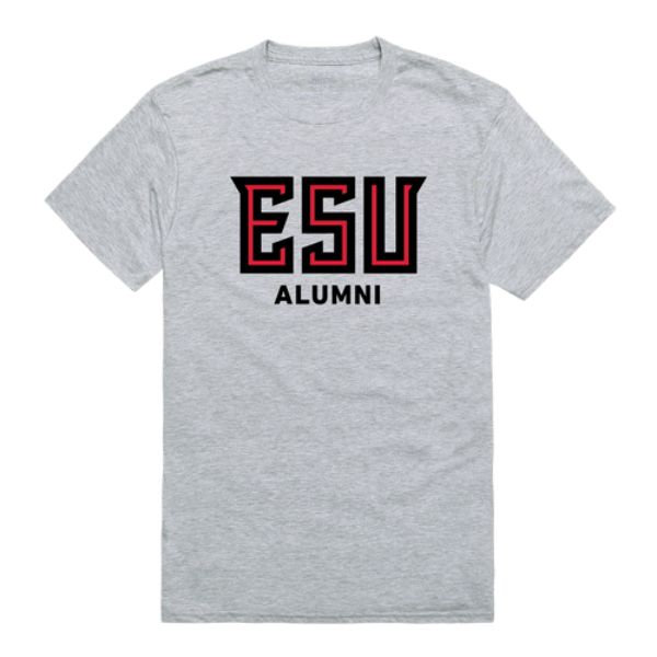 W Republic 559-515-HGY-03 East Stroudsburg Warriors University Alumni T-Shirt&#44; Heather Grey - Large
