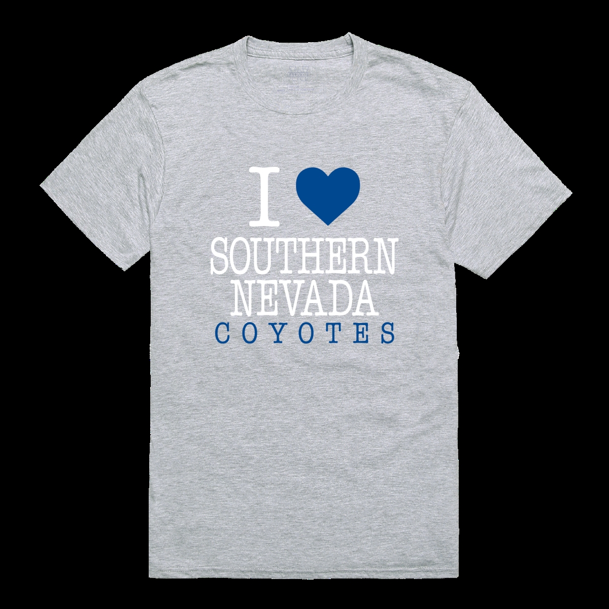 W Republic 551-672-HGY-03 College of Southern Nevada Coyotes I Love T-Shirt&#44; Heather Grey - Large