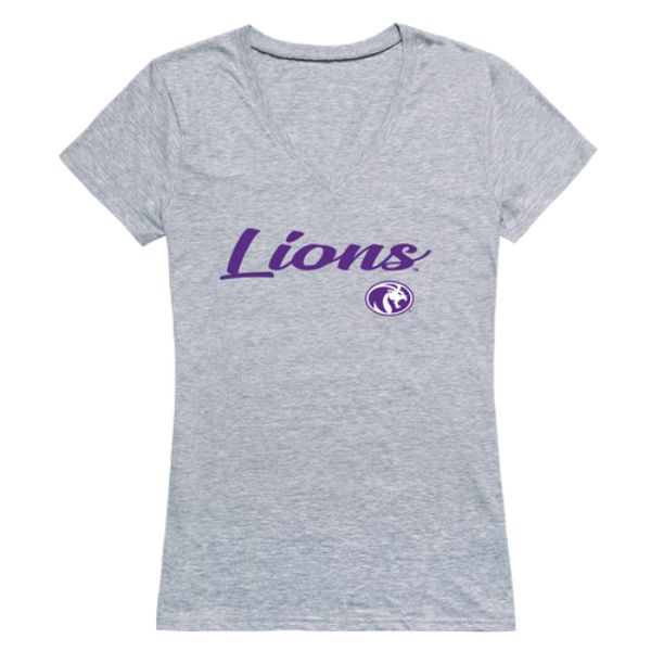 W Republic 555-351-HG2-01 University of North Alabama Lions Script T-Shirt&#44; Heather Grey - Small
