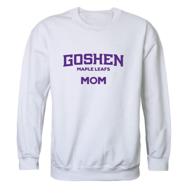 W Republic 564-648-WHT-01 Goshen College Maple Leafs Mom Crewneck Sweatshirt&#44; White - Small