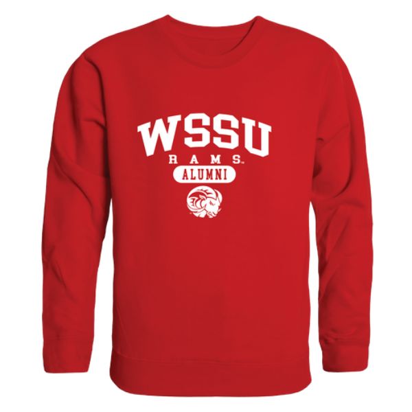 W Republic 560-607-RED-01 Winston-Salem State University Rams Alumni Fleece Pullover Crewneck Sweatshirt&#44; Red - Small