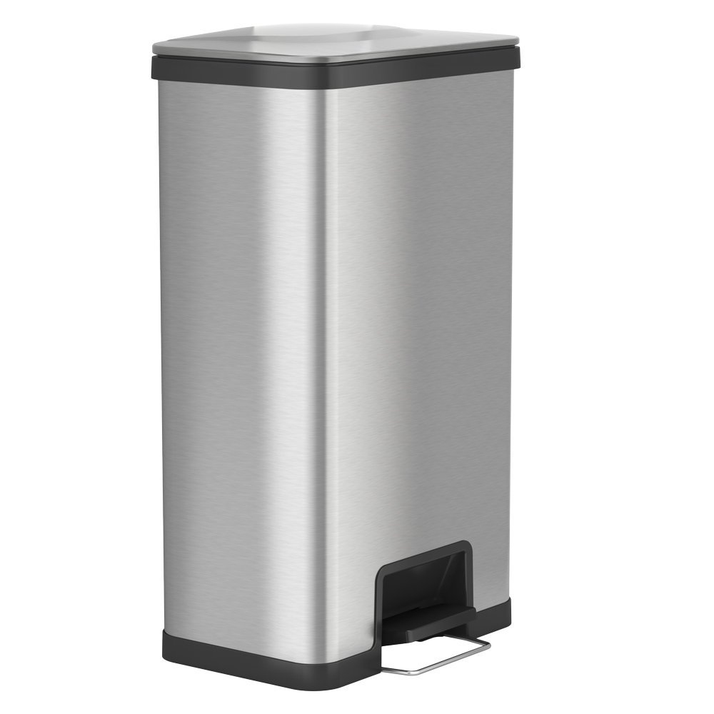 ITOUCHLESS PC18SN AirStep Large 18 Gallon Kitchen Touchless Trash Can Stainless Steel Step Trash Can with Deodorizer Replaceable Air Damper
