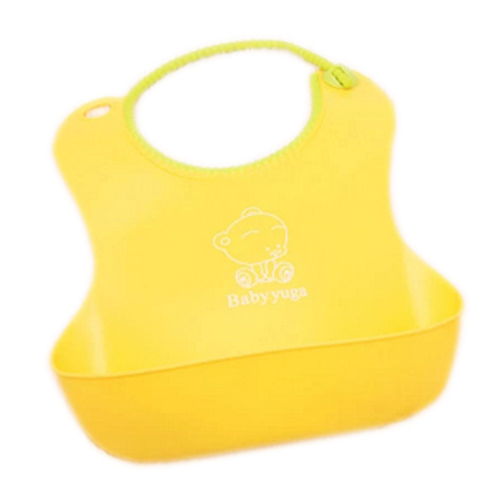 Panda Superstore PS-BAB2498736011-CHILLY00458 Toddle Burp Cloths Infant Baby Waterproof Feeding Dribble Bibs Yellow - Set of 2