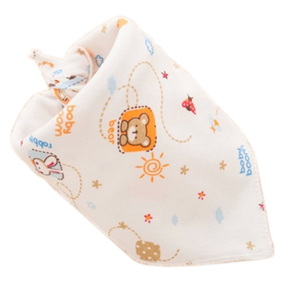 Panda Superstore PS-BAB2498736011-CHILLY00485 Neat Solutions Double Layers Bear Baby Burp Cloths Infant Toddle Bibs, Set of 5