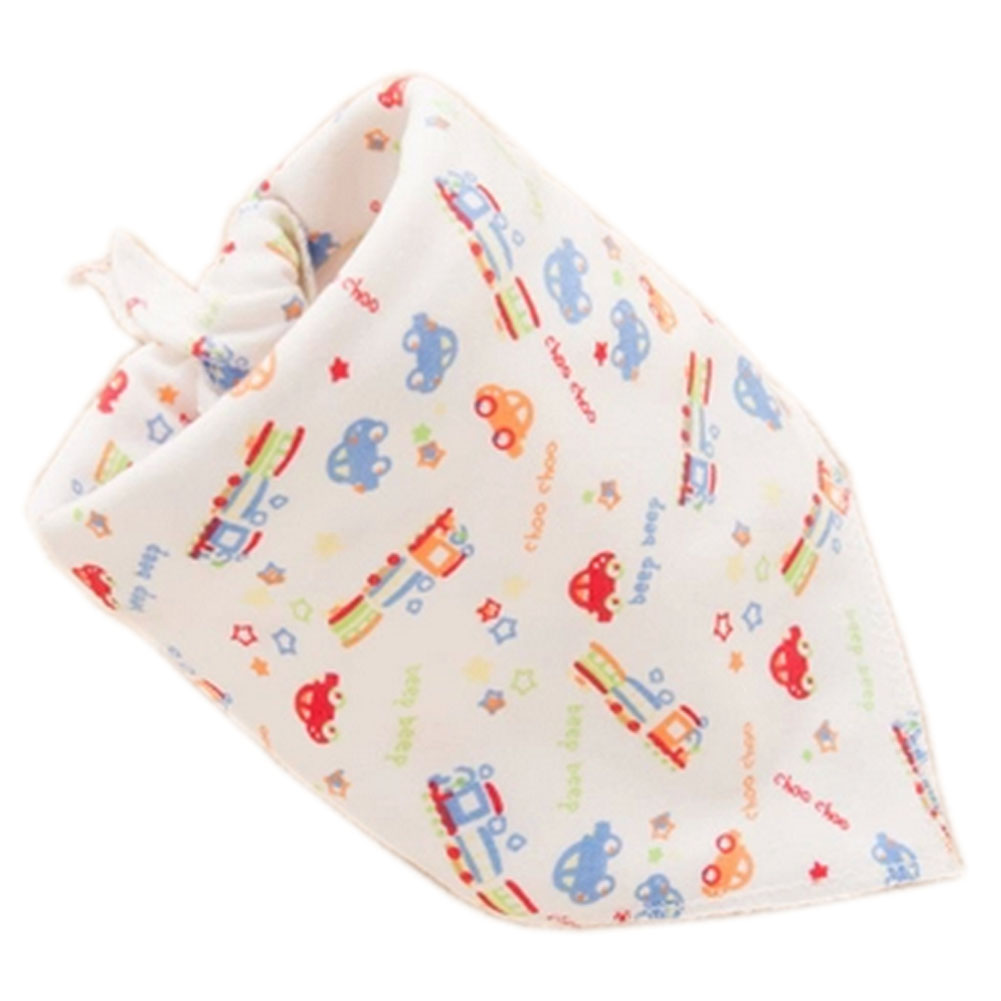 Panda Superstore PS-BAB2498736011-CHILLY00486 Neat Solutions Double Layers Cars Baby Infant Burp Cloths Toddle Bibs, Set of 5