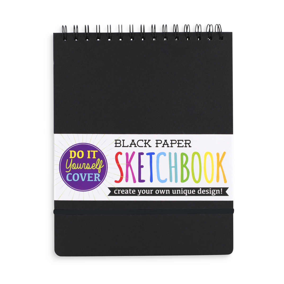 Ooly 118-SK-BLK DIY Sketchbook&#44; Black - Large