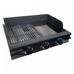 Way Interglobal WAYHF2519A-3 25 in. 2022 Greystone Side by Side Griddle & Grill Combo