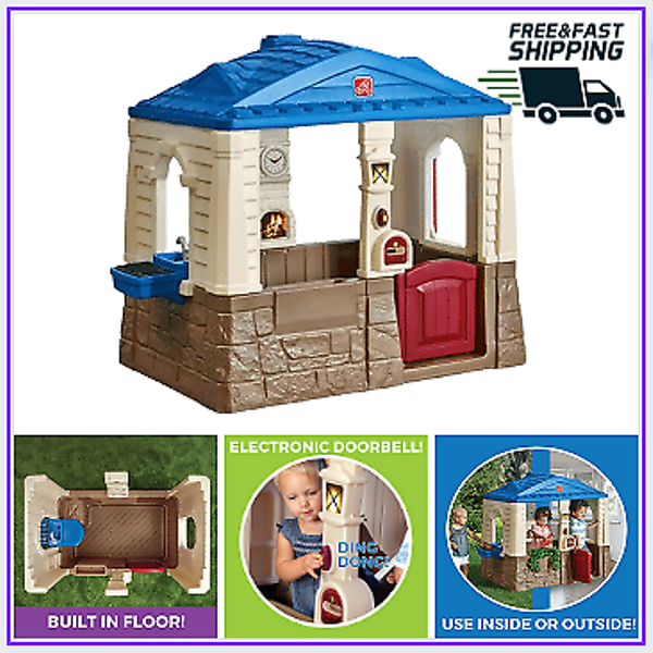 Step 2 STP788799 Neat & Tidy Cottage Playhouse for Kids