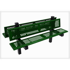 SportsPlay Equipment Sports Play Equipment 602-759 6 ft. Double Bench, Perforated