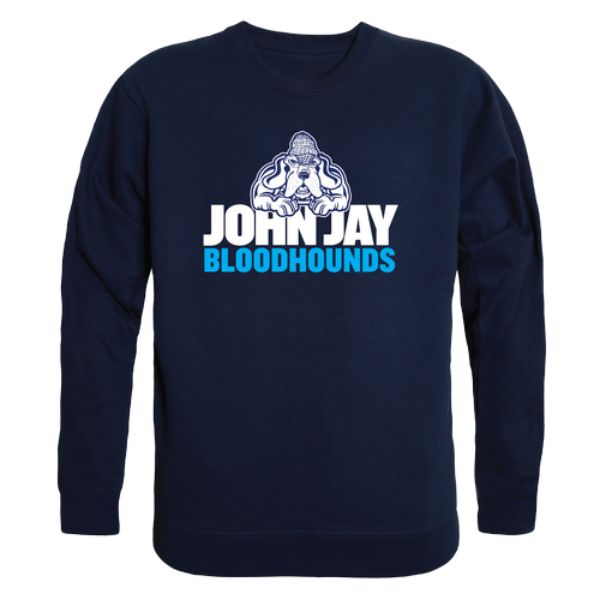 W Republic 541-656-NVY-04 John Jay College of Criminal Justice Bloodhounds Campus Crewneck Sweatshirt&#44; Navy - Extra Large