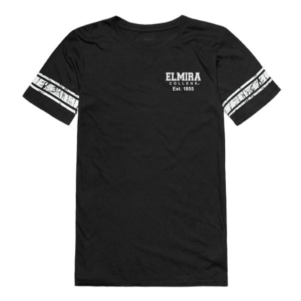 W Republic 534-451-BLK-05 Elmira College Soaring Eagles Women Practice Football T-Shirt&#44; Black - 2XL