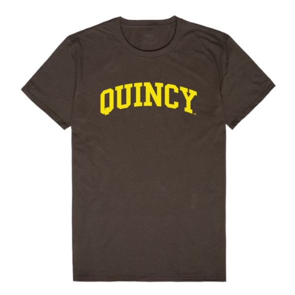 W Republic 537-667-BRN-05 Quincy University Hawks College T-Shirt&#44; Brown - 2XL