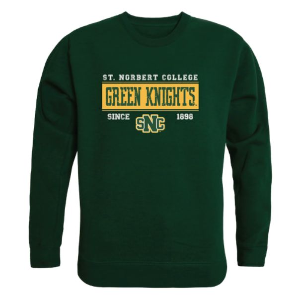 W Republic 544-698-FOR-02 St. Norbert College Green Knights Established Crewneck Sweatshirt&#44; Forest Green - Medium
