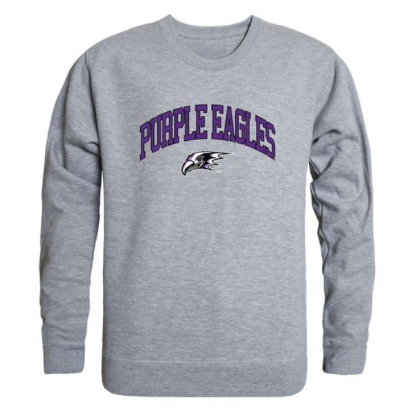 W Republic 541-723-HGY-05 Niagara University Purple Eagles Campus Crewneck Sweatshirt&#44; Heather Grey - 2XL