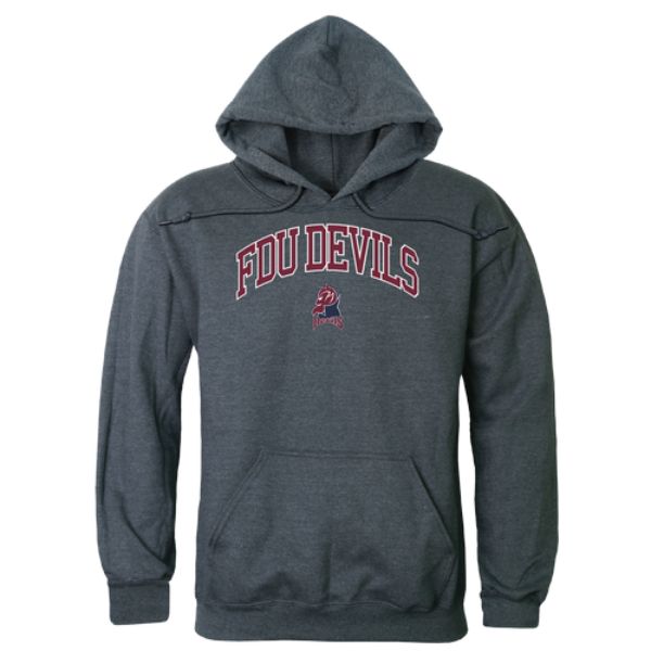 W Republic 540-300-HC2-04 Fairleigh Dickinson University Knights Campus Hoodie&#44; Heather Charcoal - Extra Large