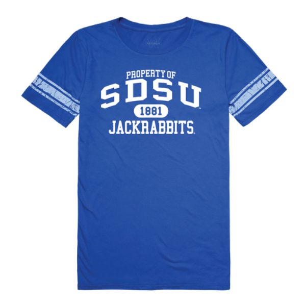 W Republic 533-707-RYL-05 South Dakota State University Jackrabbits Women Property Football T-Shirt&#44; Royal - 2XL