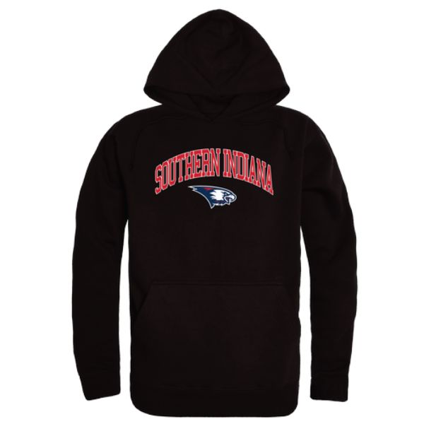 W Republic 540-586-BLK-04 University of Southern Indiana Screaming Eagles Campus Hoodie&#44; Black - Extra Large