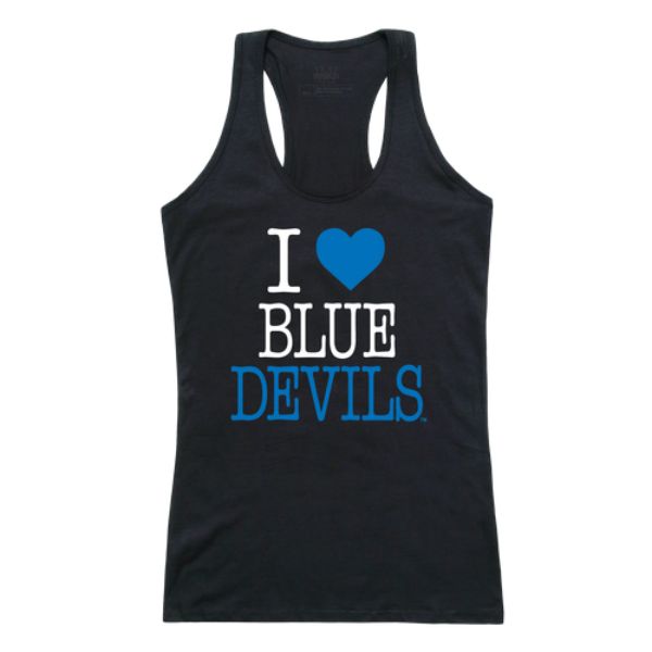 W Republic 532-645-BLK-02 State University of New York at Fredonia Blue Devils Women I Love Tank Top&#44; Black - Medium