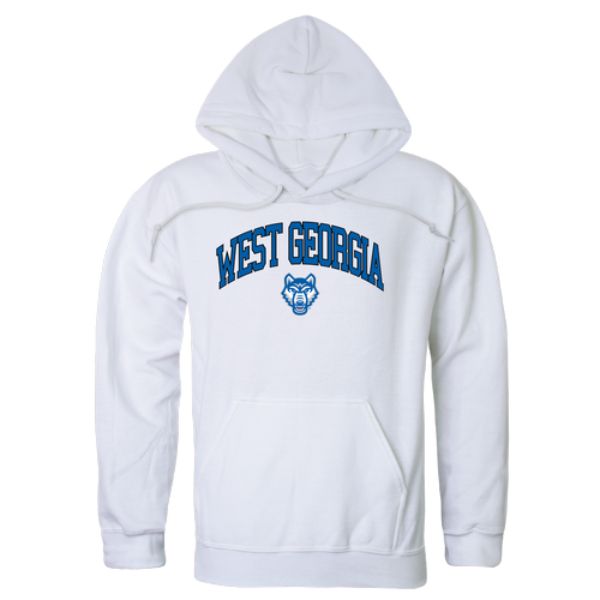 W Republic 540-713-WHT-01 University of West Georgia Wolves Wolves Campus Hoodie&#44; White - Small