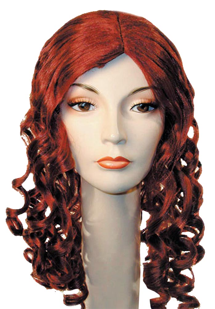 Morris Costumes Lacey Wigs LW481BK Black 19th Century Banana-Curl Style Wig