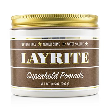 Layrite 227118 10.5 oz High Hold&#44; Medium Shine & Water Soluble Superhold Pomade
