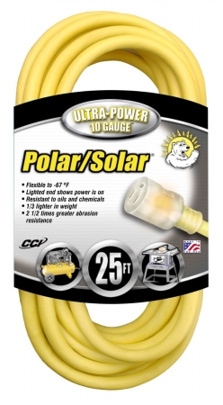 Coleman Cable 172-01787 3.33 in. 25 ft. Solar With Lightedend