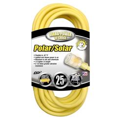 Coleman Cable Polar/Solar 1787 10/3 15-Amp Sjeo Outdoor Extension Cord With Lighted End, 25-Foot