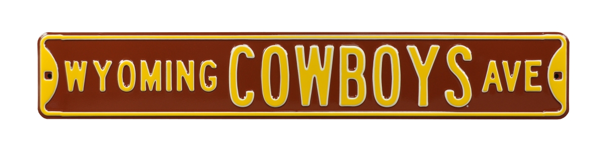 Authentic Street Signs 70171 Wyoming Cowboys Avenue Brown Street Sign