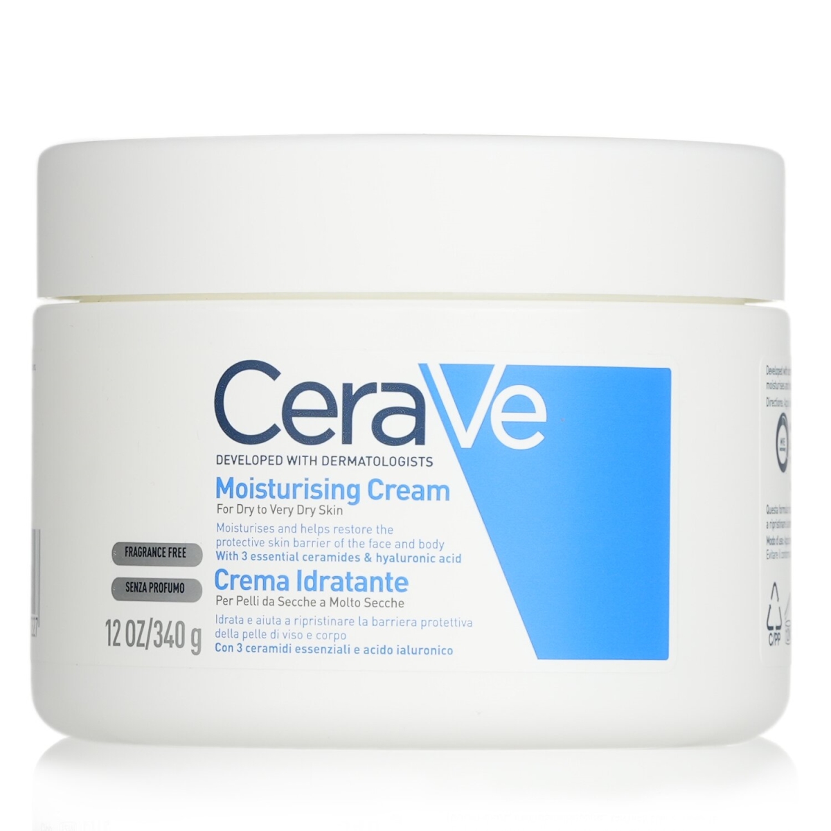 CeraVe 283205 340 g Moisturising Cream for Dry to Very Dry Skin