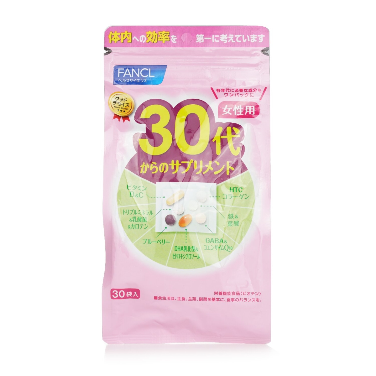 Fancl 281686 Good Choice 30s Women Health Supplement - 30 per Bag