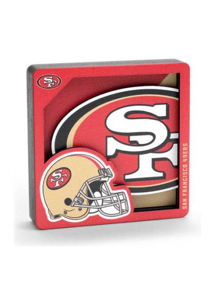 YouTheFan 8497012 NFL San Francisco 49Ers 3D Logo Series Magnets