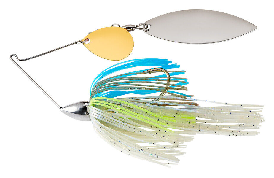 War Eagle WE38NT19 Nickel Frame Tandem Willow Spinnerbait Sexxy Shad Fishing Lure