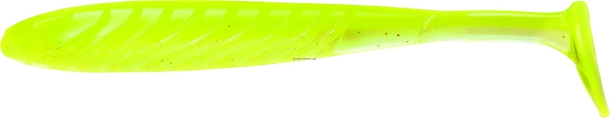 Yum YPL4198 4 in. Pulse Chartreuse Clear Shad Fishing Lure - 8 Count