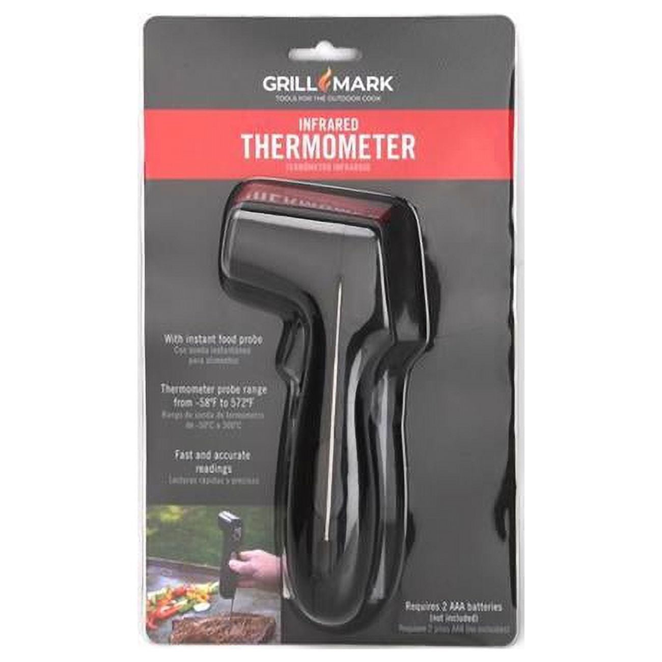 Grill Mark 8084117 Black Instant Read Digital Infrared Cooking Thermometer