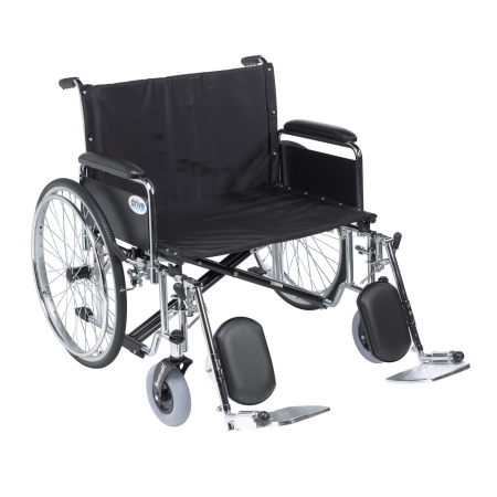 Drive Medical Design & Manufacturing Drive Medical std28ecdfa-sf Sentra EC Heavy Duty Extra Extra Wide Wheelchair, Seat 28