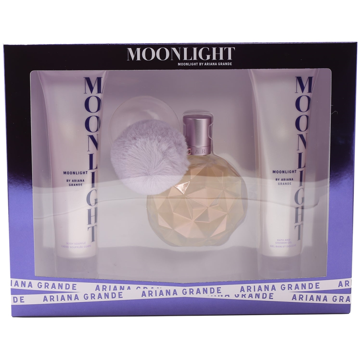 Ariana Grande 12097303 Moonlight Gift Set - 3.4 oz Eau De Parfume&#44; 3.4 oz Shower Gel & 3.4 oz Body Souffle