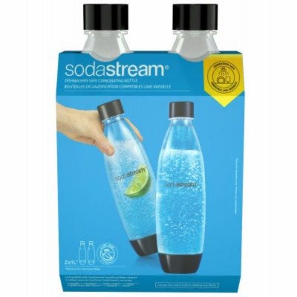 SodaStream 238137 1 Liter Carbonating Bottles - Pack of 2