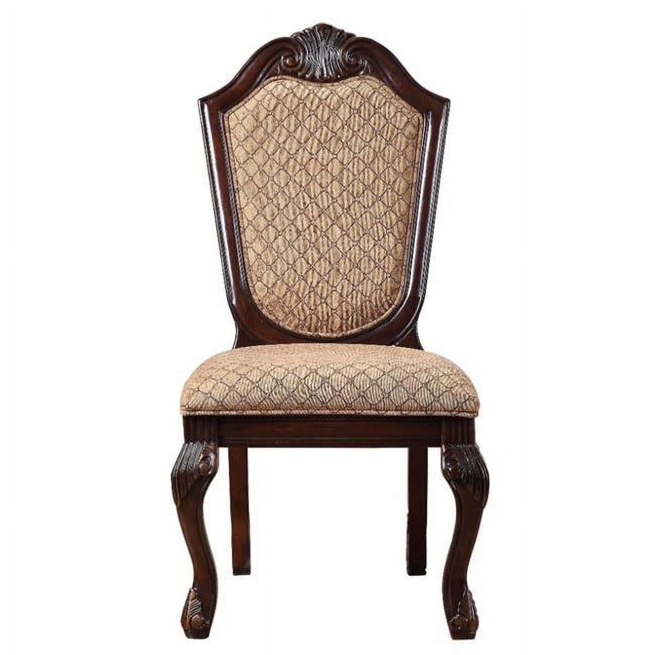 Acme Furniture 64077A 23 x 29 x 45 in. Chateau De Ville Side Chair&#44; Espresso - Set of 2