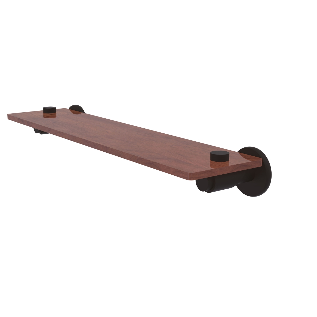 Allied Brass TR-1-22-IRW-ORB Tribecca Collection 22 in. Solid IPE Ironwood Shelf, Oil Rubbed Bronze