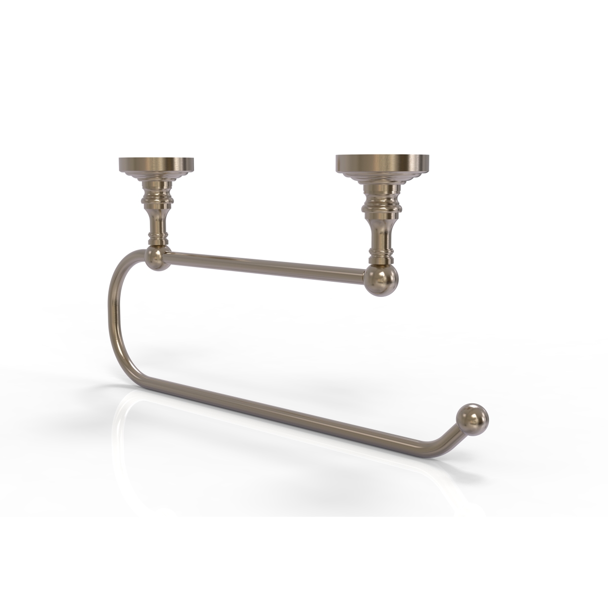 Allied Brass WP-25EC-PEW Waverly Place Under Cabinet Paper Towel Holder, Antique Pewter