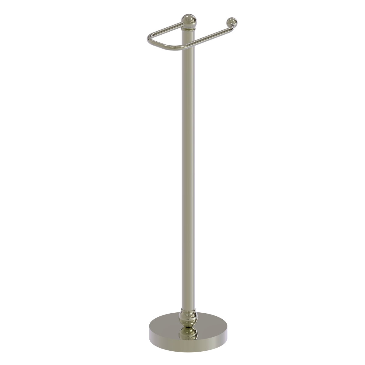 Allied Brass GL-39-PNI Free Standing Toilet Tissue Holder, Polished Nickel - 6 x 26 x 7.8 in.