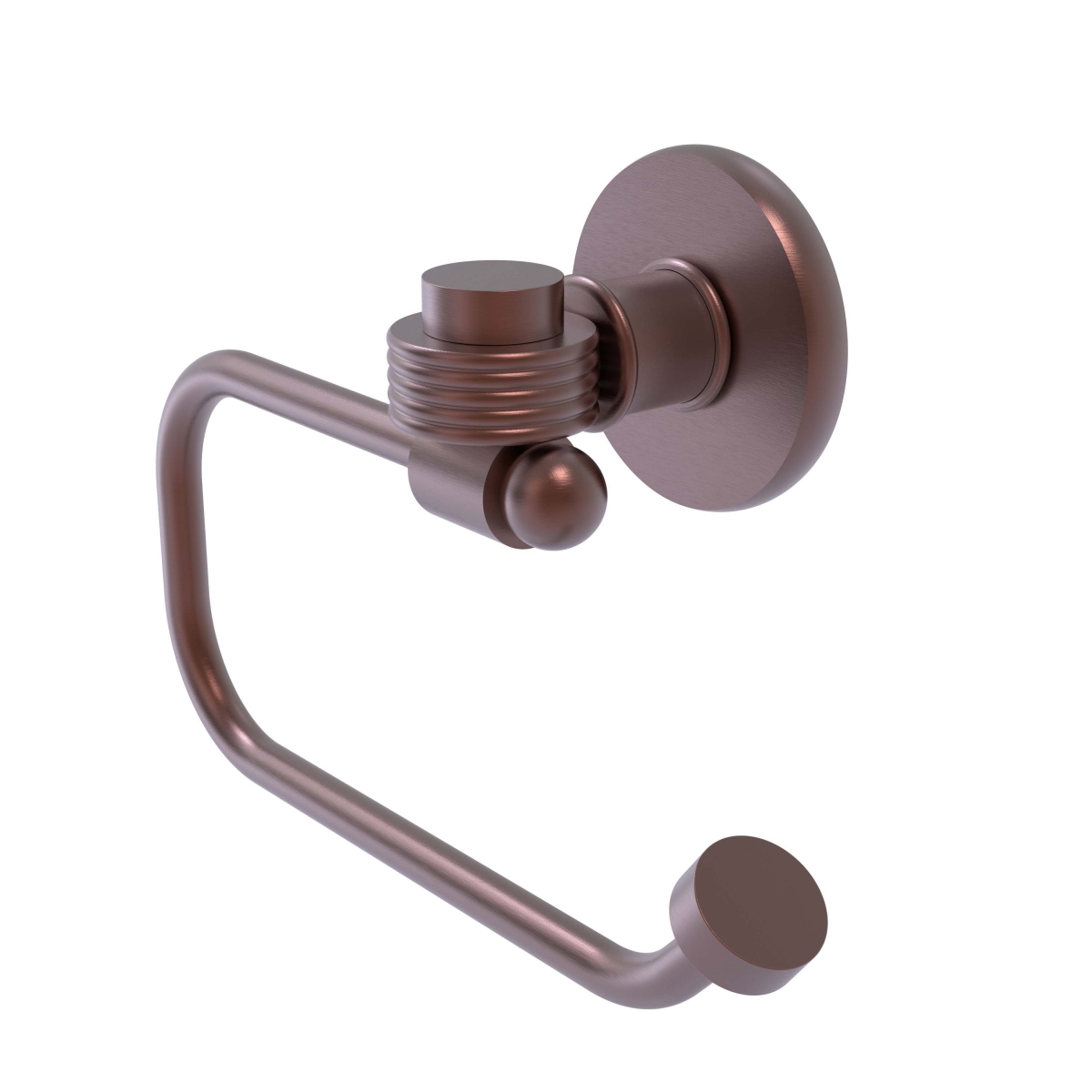 Allied Brass 2024EG-CA Continental Collection Euro Style Toilet Tissue Holder with Groovy Accents, Antique Copper