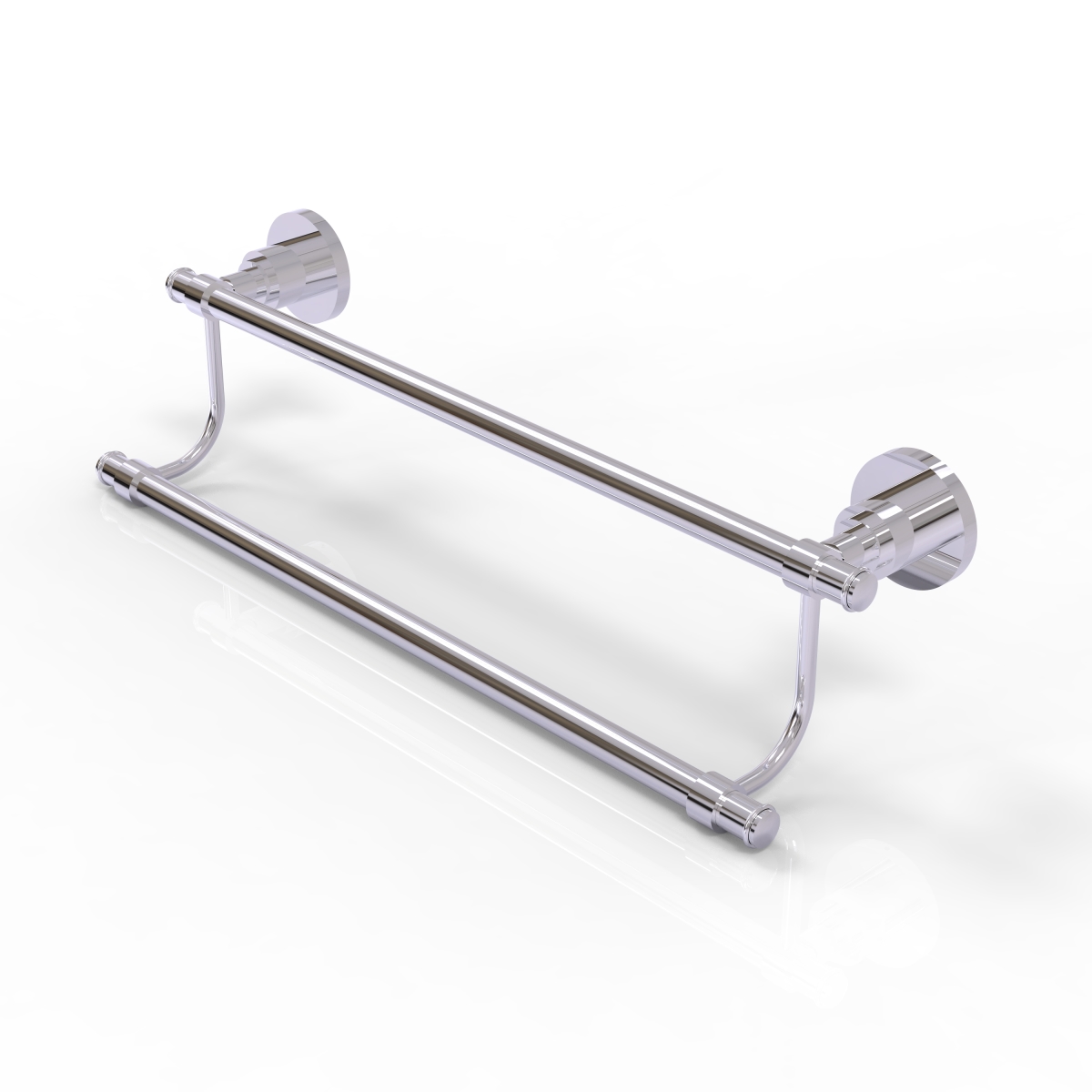 ComfortCreator WS-72-24-PC 24 in. Washington Square Collection Double Towel Bar, Polished Chrome