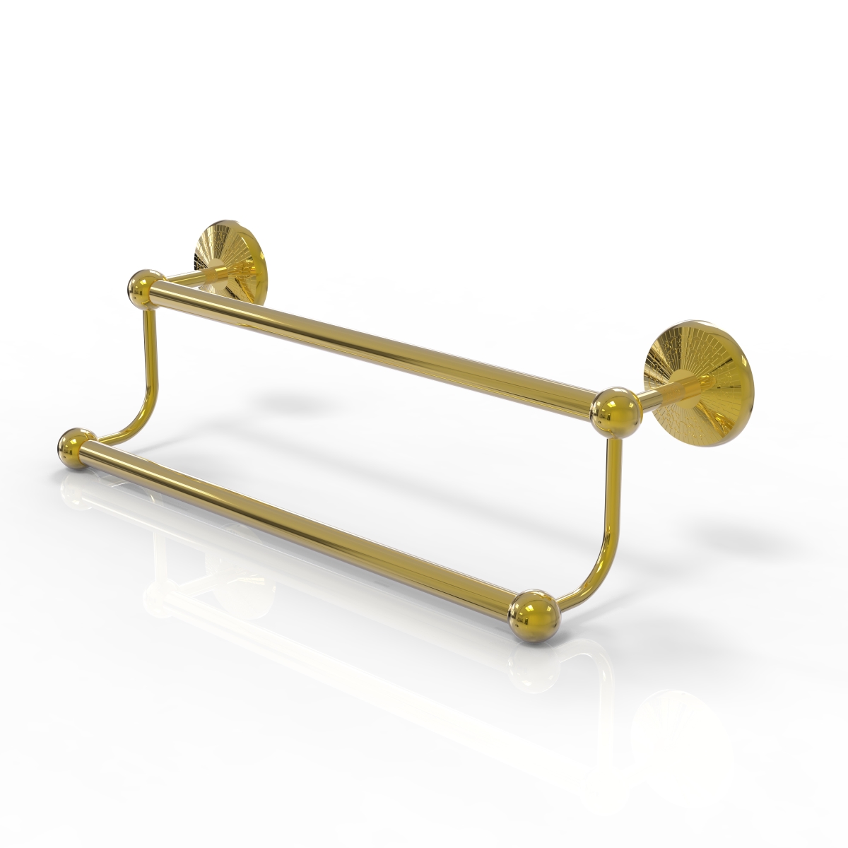 Allied Brass PMC-72-30-UNL Prestige Monte Carlo Collection 30 in. Double Towel Bar, Unlacquered Brass