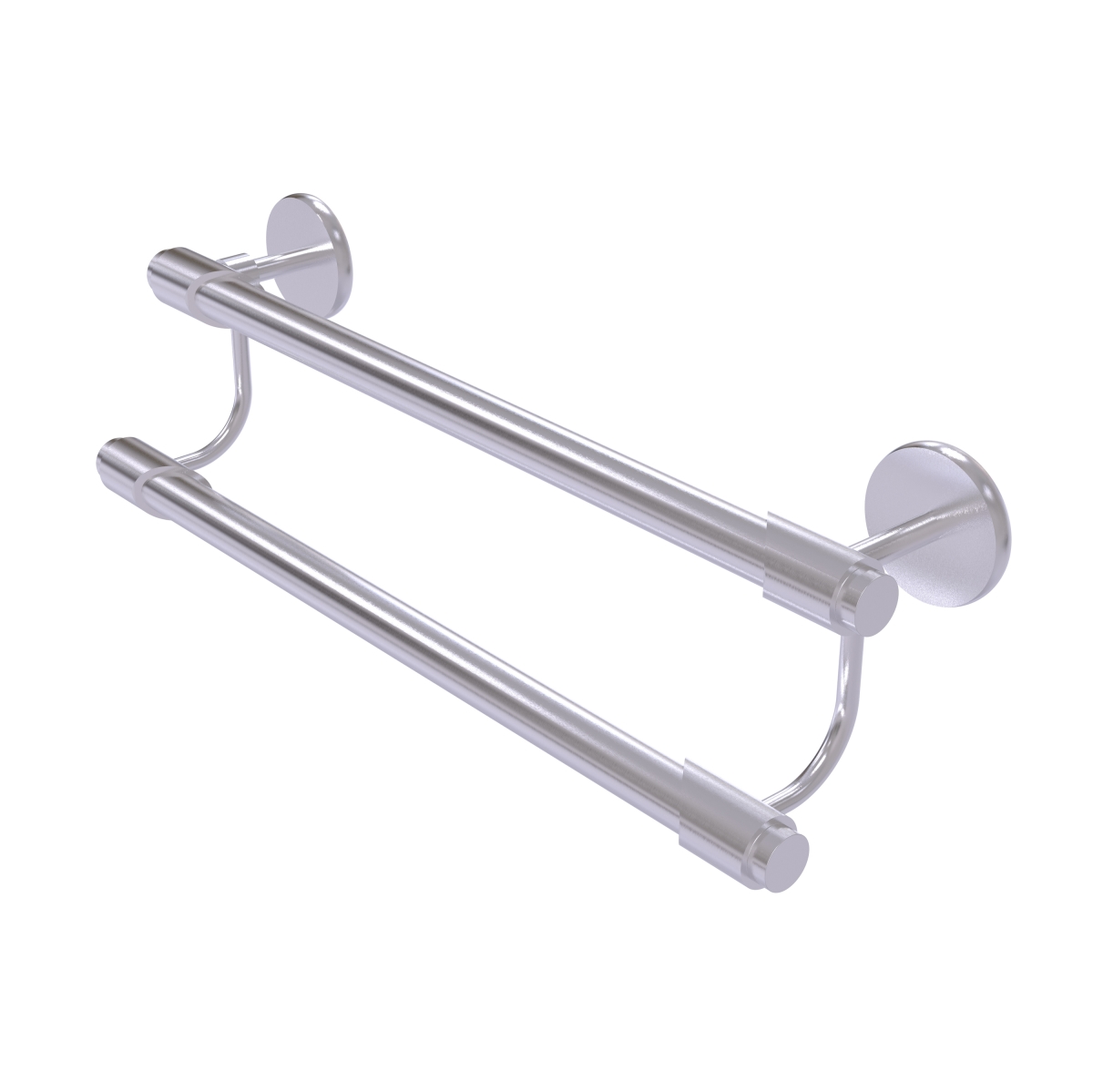 Allied Brass TR-72-18-SCH 18 in. Tribecca Collection Double Towel Bar, Satin Chrome