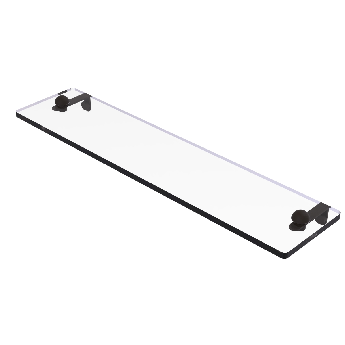 Allied Brass RC-1-22-ORB Regal Collection 22 in. Glass Vanity Shelf with Beveled Edges, Oil Rubbed Bronze
