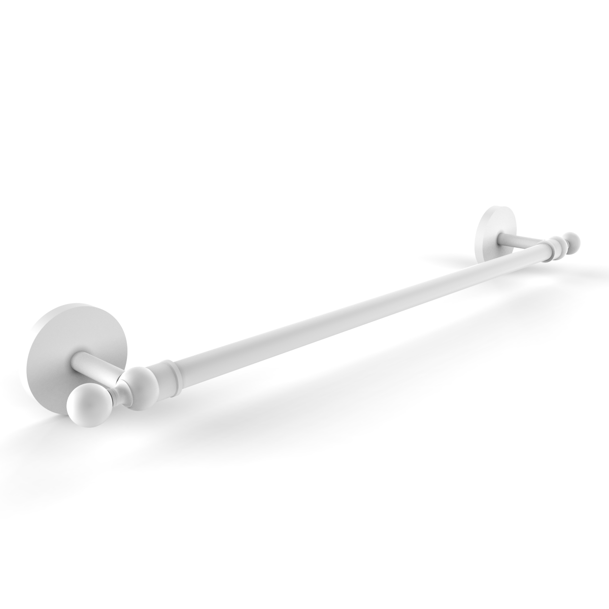 Allied Brass 1041-30-WHM 30 in. Skyline Collection Towel Bar, Matte White - 3 x 32.5 x 30 in.